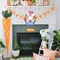 Easter Decoration Wood Door Wall Signs, Wooden Wreaths Front Door Sign Bunny Rabbit Sign Egg Carrot Ornaments Hanging Crafts for Spring Home Farmhouse Party Porch Wall Decor